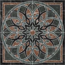 ID110 Риальто наборный лаппатированный 120x120 декор