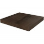 DL501700R/GCS Ступень угловая клееная левая Про Вуд коричневый 33x33